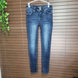 Indigo Rein Skinny Mid-rise Slightly Distressed Women's Jeans Size 5 Length 27